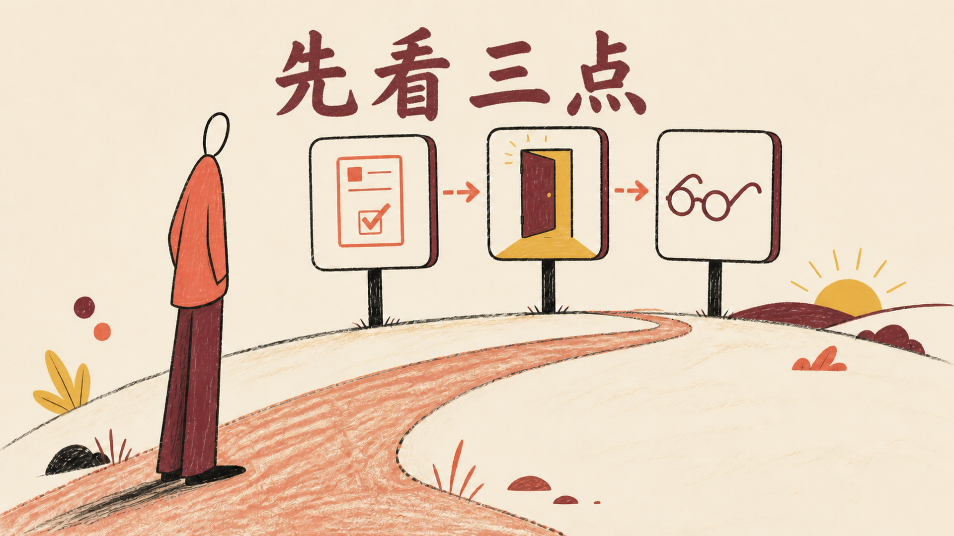 先看三点