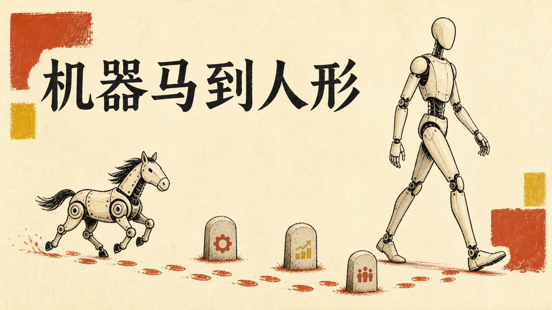 机器马到人形