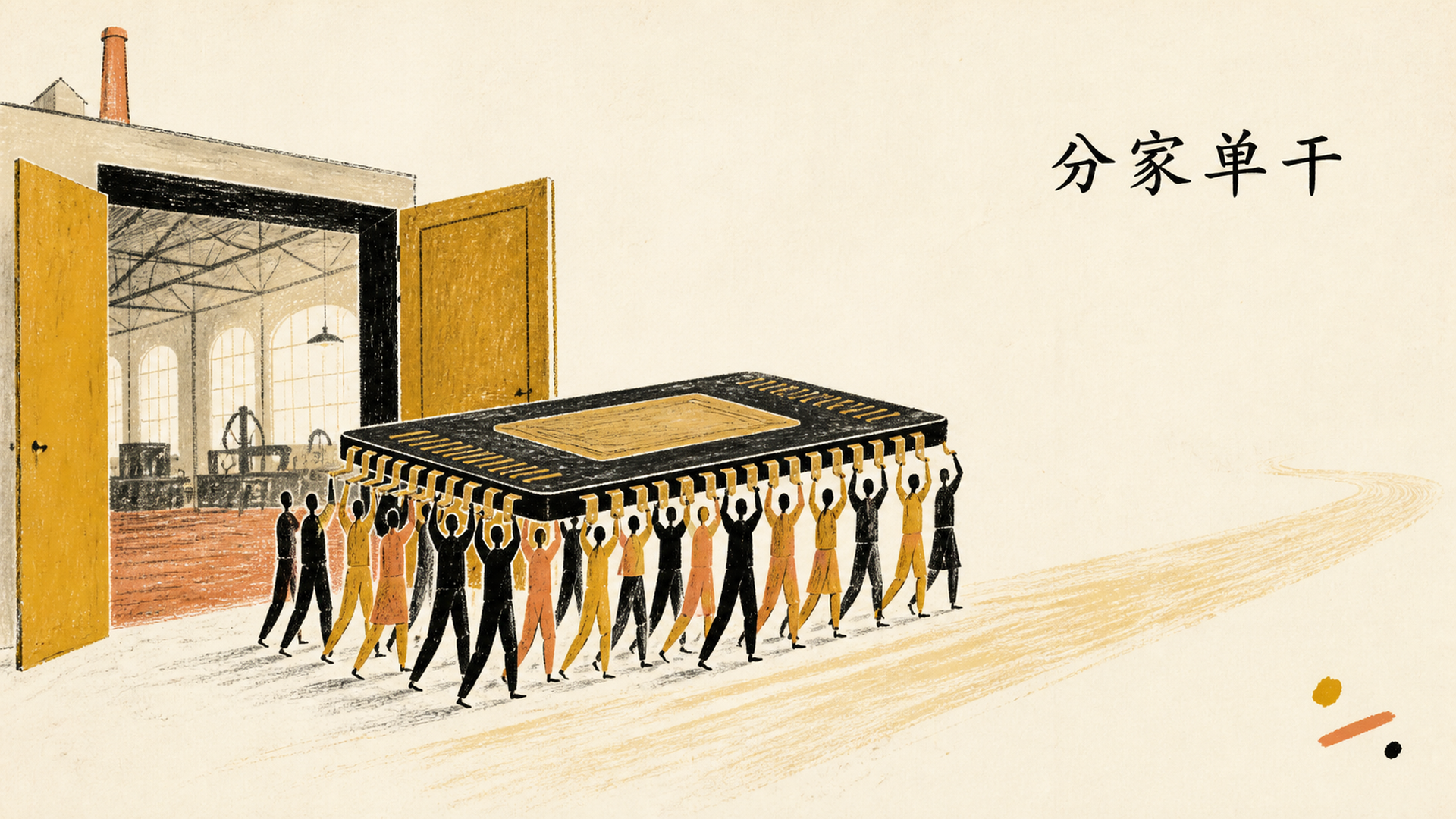 一、二十几个人,从联电搬出来单干
