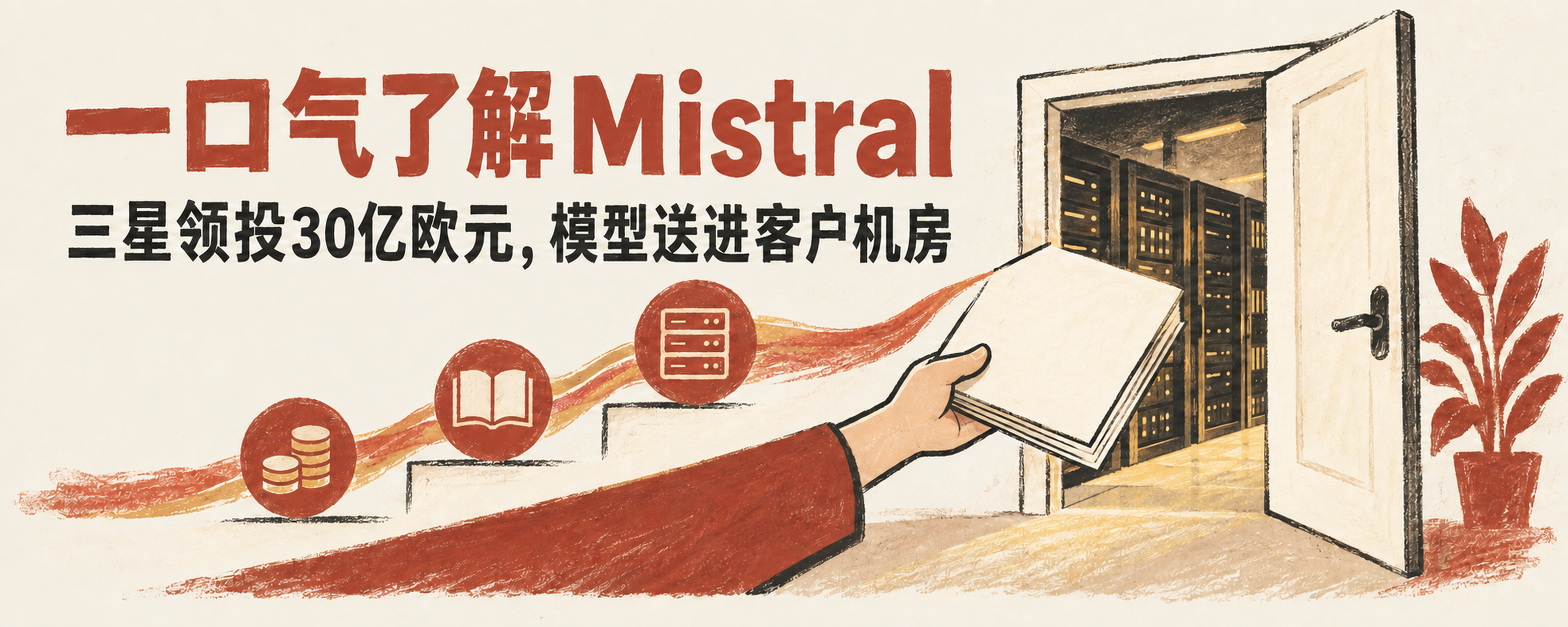 一口气了解Mistral：三星领投30亿欧元，它为什么把模型送到客户机房？封面
