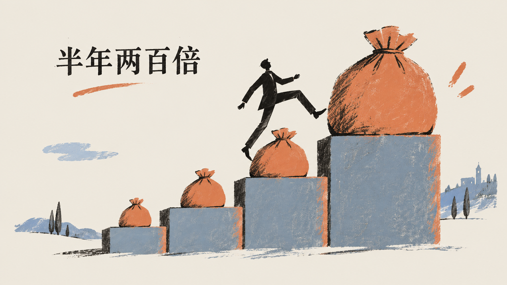 半年两百倍