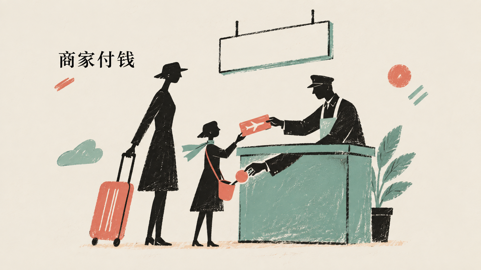 商家付钱