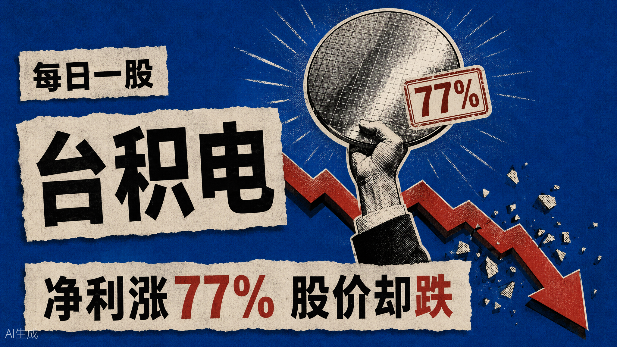 台积电净利润大涨77.4%创纪录,芯片股却集体大跌